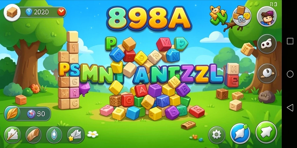Tampilan gameplay seru dari 898A dengan berbagai tantangan puzzle.
