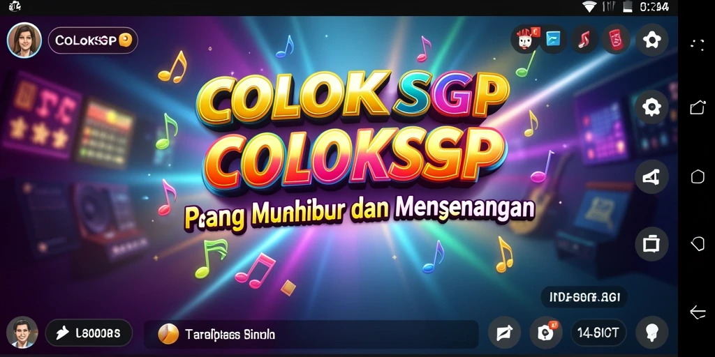 Tampilan gameplay COLOKSGP yang menarik dan interaktif saat bermain musik.
