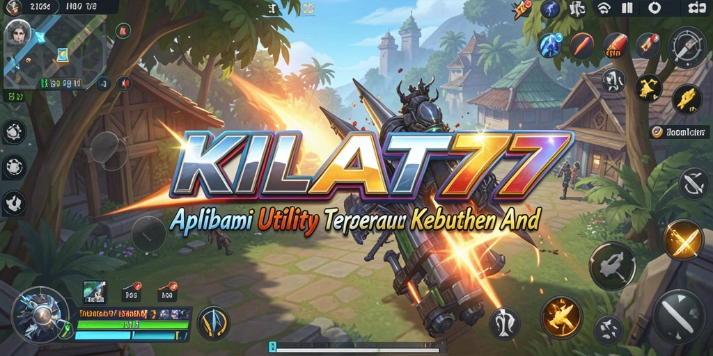 Tampilan utama KILAT77 dengan berbagai alat multifungsi.