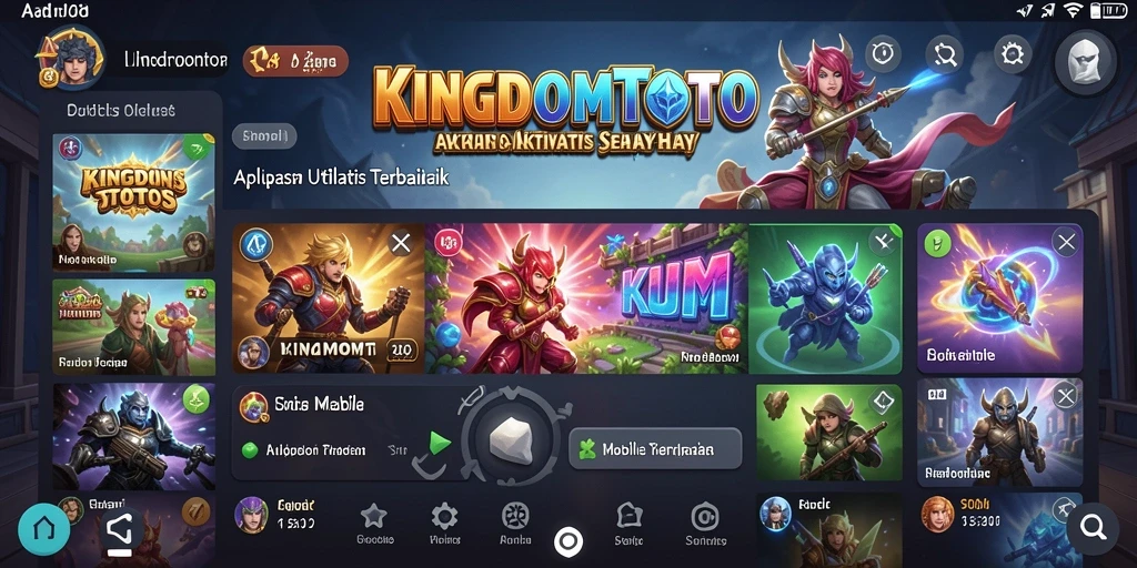 Tampilan antarmuka KINGDOMTOTO yang user-friendly dan intuitif.