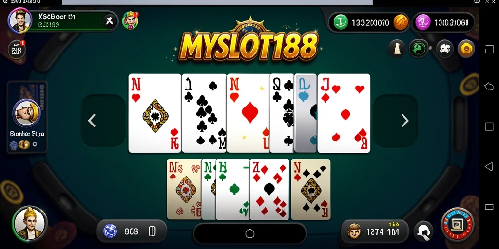Gameplay seru MYSLOT188 dengan teman-teman di ponsel.