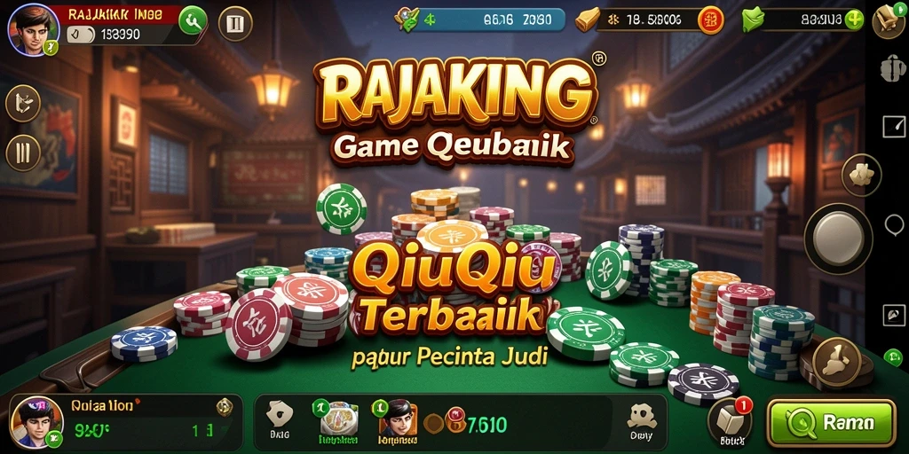 Tampilan gameplay menarik dari game QiuQiu RAJAKING.