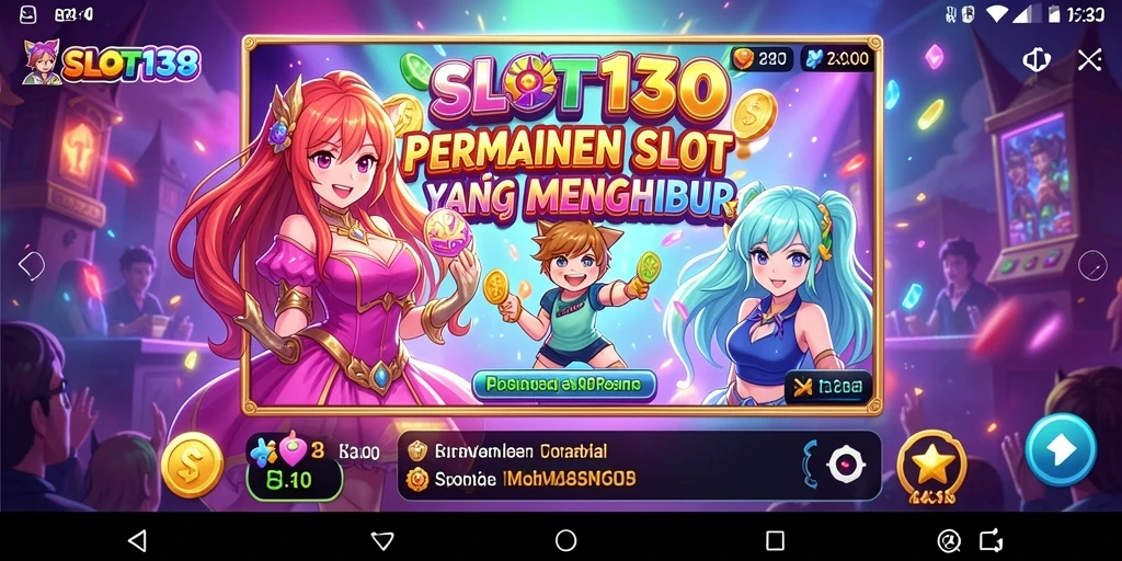 Tampilan permainan slot Anime yang menakjubkan dan penuh warna.