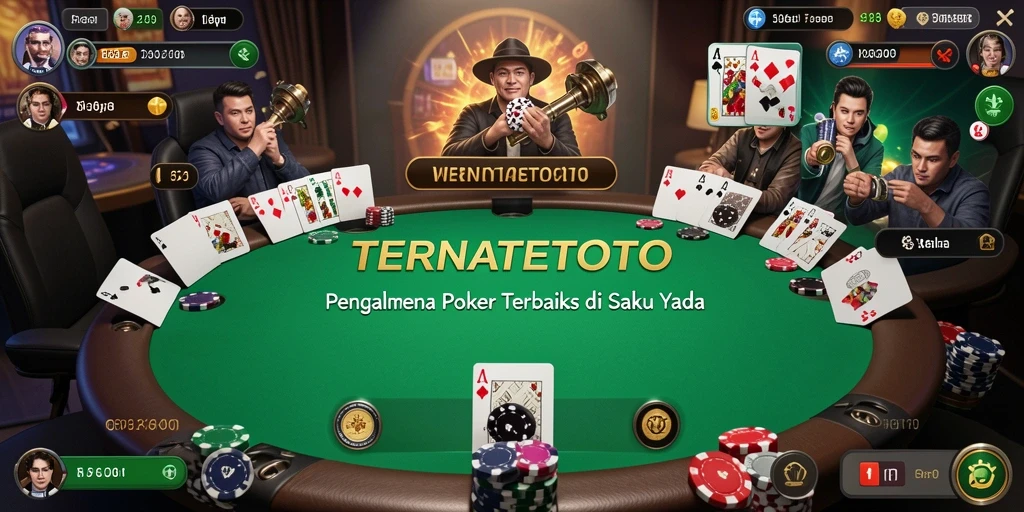 Screenshot utama TERNATETOTO menampilkan keseruan bermain Poker.